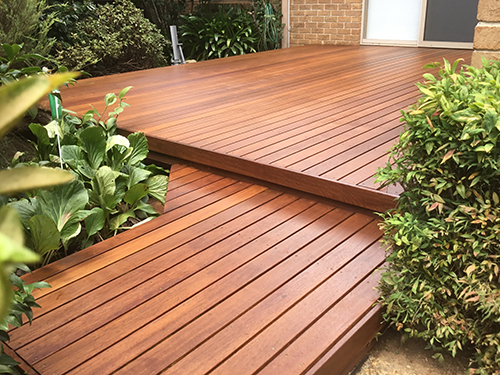 Garden decking